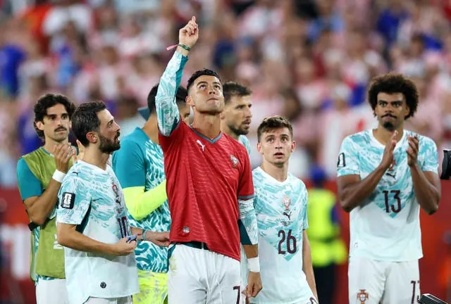 Cristiano Ronaldo paying tribute to late teammate Diogo Jota